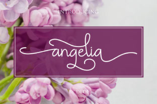 Angelia Handwritten Font for Crafts and Commercial Design