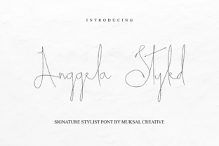 Anggela Styled: A Modern Calligraphy Font for Elegant Branding