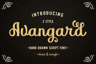 Avangard Vintage Script Font for Handmade Crafts