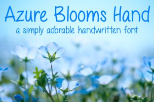Azure Blooms Hand: A Cheerful Script Handwritten Typeface for Editorial Design