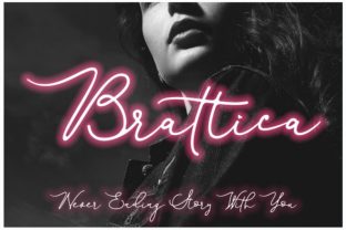 Brattica Script Typeface for Elegant Brand Identity