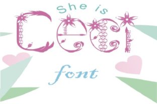 Ceci Decorative Font for Romantic Branding and Craft Projects