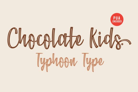 Chocolate Kids Typeface: A Whimsical Script for Kid-Friendly Crafts