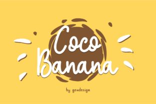 Coco Banana: The Playful Handwritten Font for Fresh Craft Designs