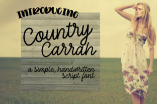 Country Carrah: The Perfect Script Handwritten Font for Rustic Branding
