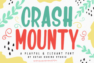 Crash Mounty: A Playful Script Handwritten Font for Editorial Design