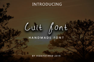 Cuit: A Modern Handwritten Font for Polished Brand Identity