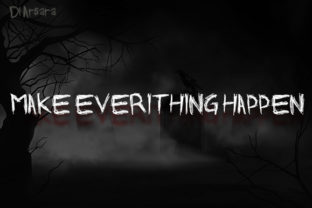 Dl Arsara Spooky Typeface for Halloween Crafts and Horror-Themed Designs