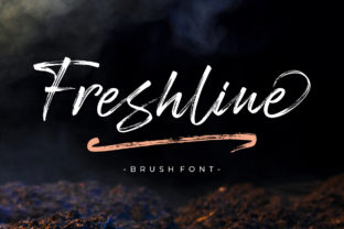 Freshline: The Textured Brush Font for Polished Brand Visuals