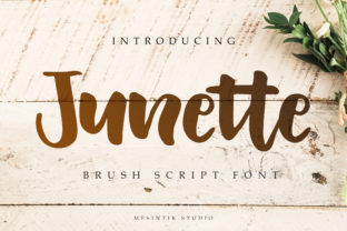 Junette: A Brush Script Font for Editorial Design