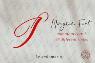 Monogram I - Monofont Caps I: Elevate Editorial Design with Script Handwritten Fonts