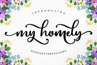 My Homely: A Script Handwritten Typeface for Elegant Web Design
