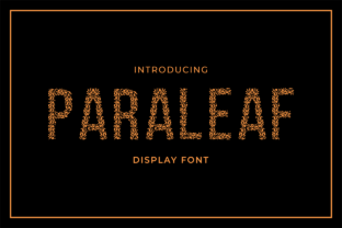 Paraleaf: A Stunning All-Caps Decorative Font for Nature-Inspired Branding