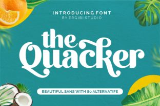 Quacker: A Stunning Sans Serif Font for Summery Vintage Design