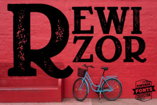 Rewizor: A Bold Serif Font with Vintage Appeal for Editorial Design