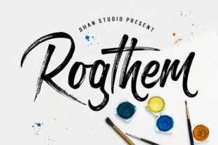 Rogthem Brush Font for Urban Brand Identity