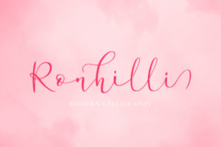 Ronhilli Font Review: A Romantic Script Handwritten Typeface for Makers