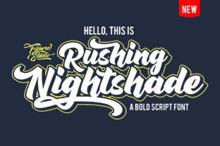 Rushing Nightshade: The Vintage Bold Script for High-Impact Campaigns