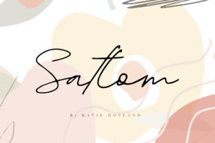 Satlom Script Font Review for Elegant Branding