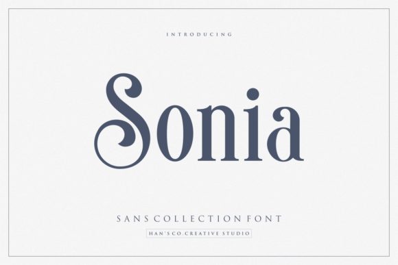 Sonia: A Modern Serif Typeface for Editorial Design