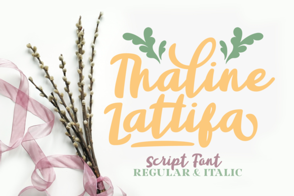 Thaline Lattifa: Elevating Editorial Design with Script Handwritten Fonts