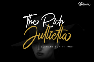 The Rich Jullietta: A Luxurious Handwritten Font for Editorial Design
