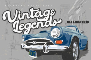 Vintage Legends: A Retro Calligraphy Font for Handmade Brands